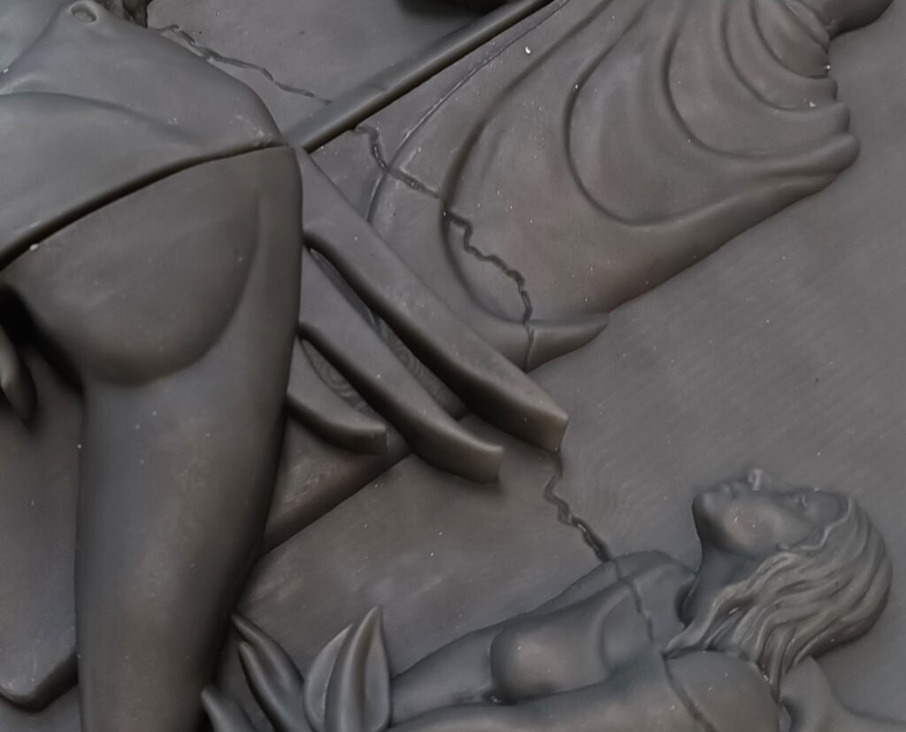 calco bassorilievo realizzato con stampa 3D tecnologia SLA